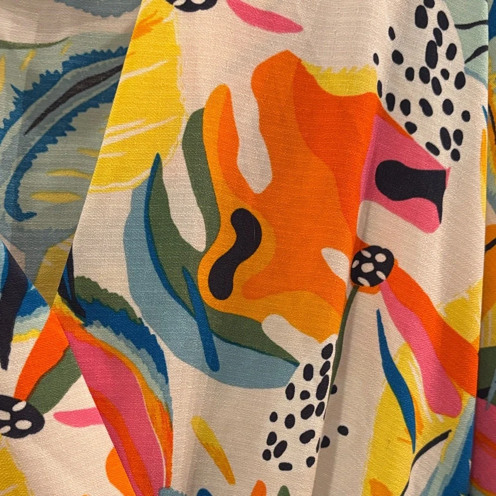 Sweet Rain Multicolor Floral Blouse ptp 18 - Picture 3 of 4